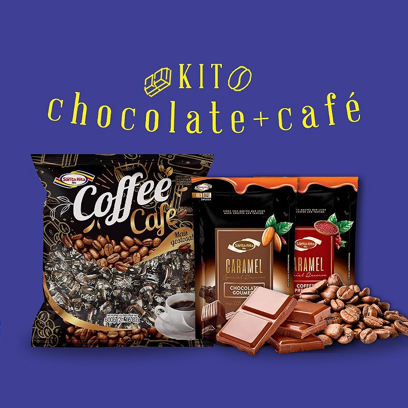 Chocolate com Café - Bala Santa Rita - As melhores Balas, Caramelos e ...