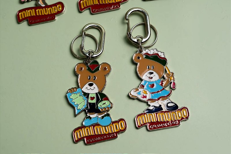 Combo Chaveiros Ursa Ana + Urso Gui