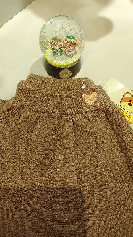 Saia com Pregas - Bege