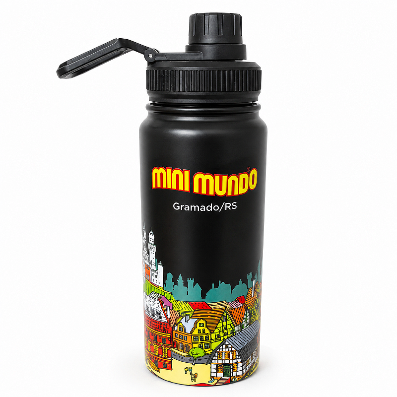Garrafa Térmica inox Mini Mundo