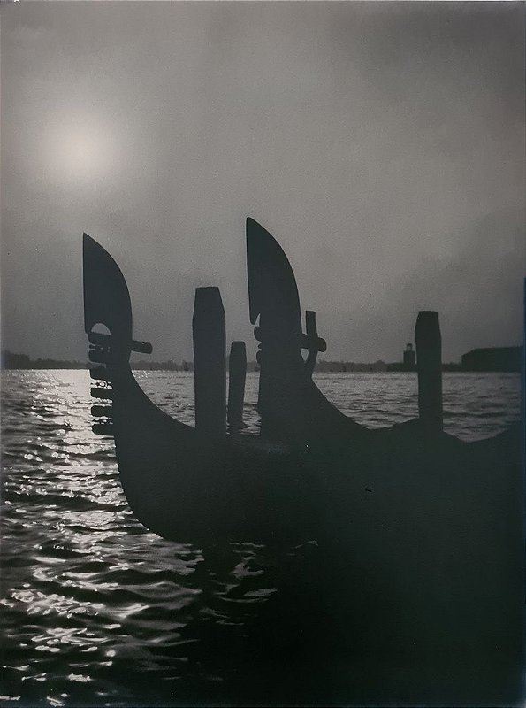 JEAN LECOCQ - Fotógrafo Premiado - Fotografia Original Gondola em Veneza- 39x30cm