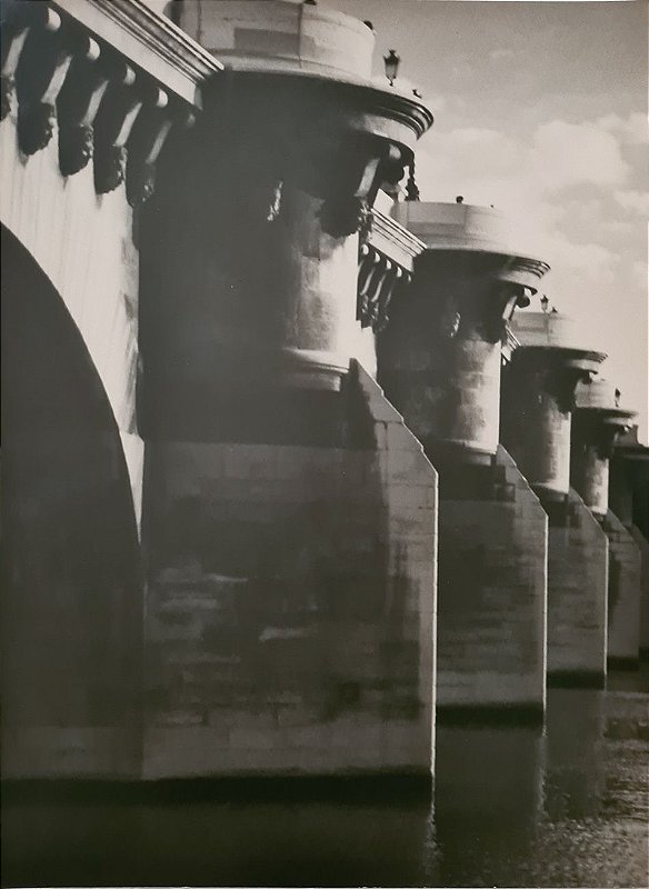 JEAN LECOCQ - Fotógrafo Premiado - Fotografia Original, Colunas da Pont Neuf, Paris - 40x30cm