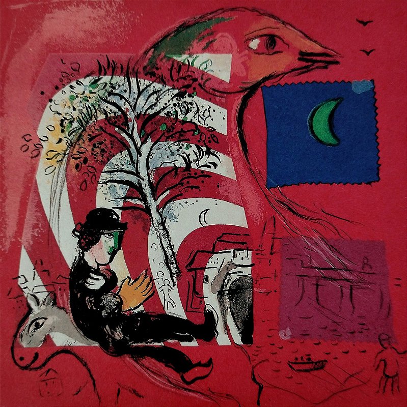 Marc Chagall - Arco Iris - Litografia Original Antiga