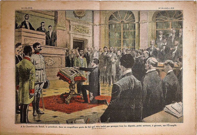 Presidente Epitácio Pessoa - Le Pelerin - Revista Ilustrada Semanal francesa de Dezembro de 1919