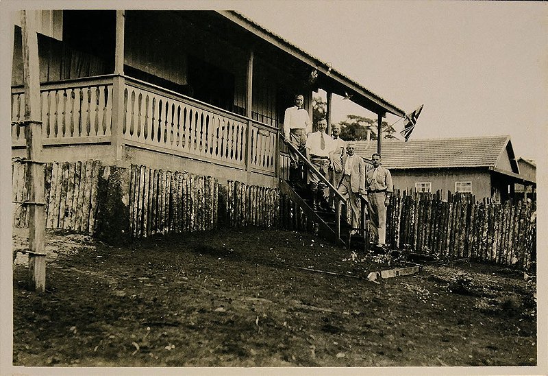 Comitiva do Principe de Gales Edward VIII em visita a Cornélio Procópio, Paraná, em 1931 - Fotografia Original Antiga