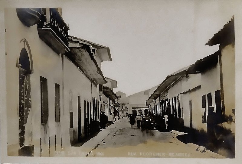 São Paulo, Imagem fotográfica antiga da Rua Florencio de Abreu em 1860, a partir de Fotografia de Militão de Azevedo
