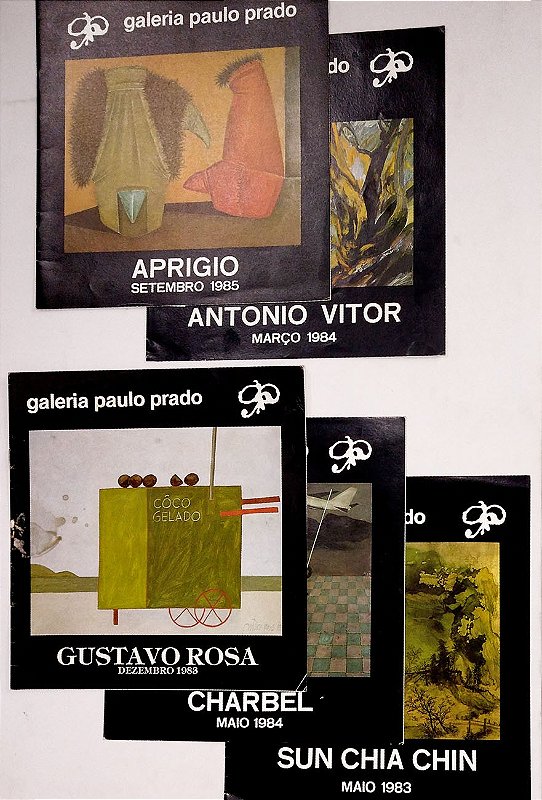 Galeria Paulo Prado – 05 catálogos de exposições