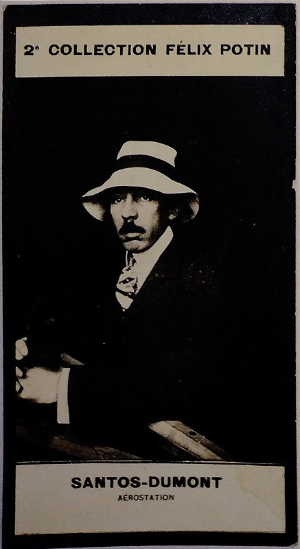 Santos Dumont – Fotografia original antiga da Coleção Felix Potin