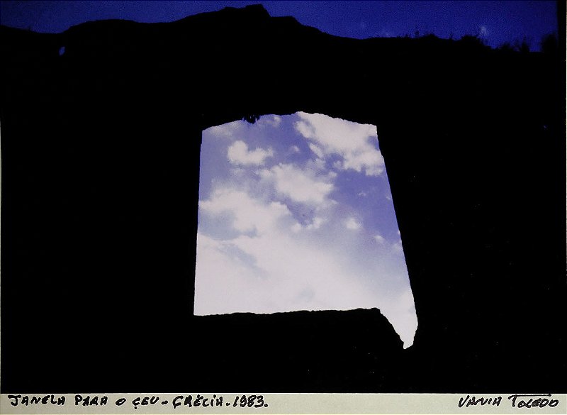 Vania Toledo - Fotografia Original  Assinada, Titulada "Janela Para o Céu", Grécia, 1983