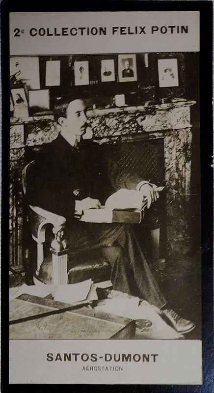 Aviação - Santos Dumont, Fotografia Antiga Original - Coleção Felix Potin