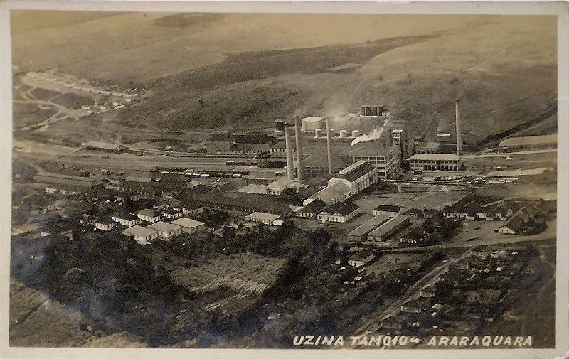 Araraquara – São Paulo – Uzina (sic) Tamoio – Cartão Postal antigo original, não circulado