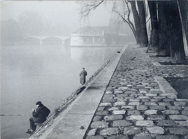 Jean Lecocq - Fotografia original assinada no verso, titulada Manhã de Outono, da década de 60 do século passado