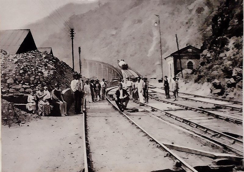Ferrovia - Laemmert - Fotografia Original Antiga, Viaduto da Estrada de Ferro Inglesa, Paranapiacaba, SP