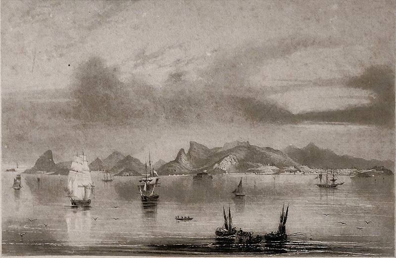 Rio de Janeiro - Gravura Original de A. H. Payne, circa 1860