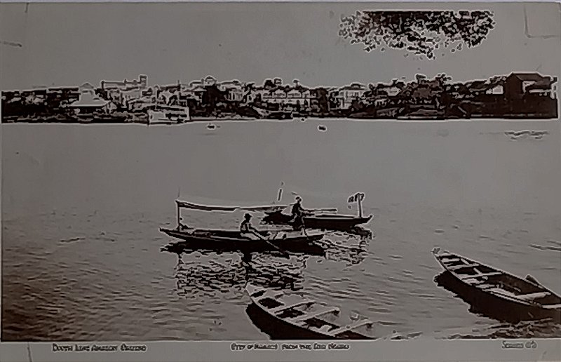 Manaus - Amazonas - Cidade de Manaus Vista do Rio Negro - Cartão Postal Antigo Original, Circulado