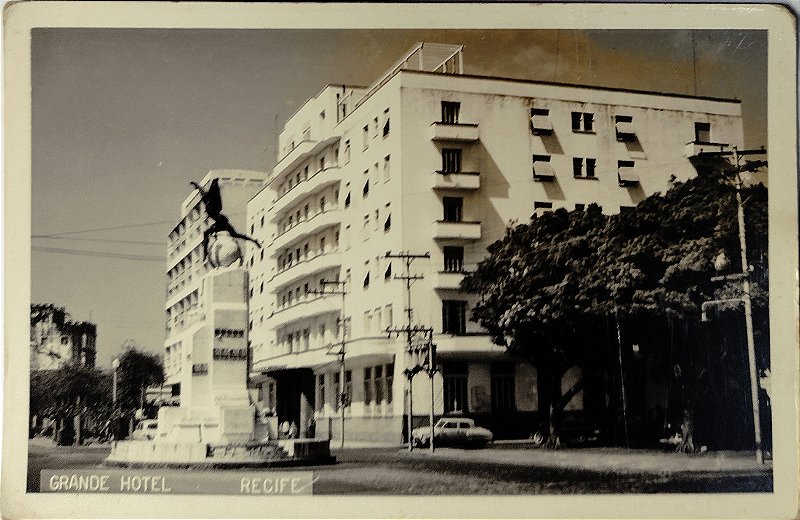 Pernambuco - Recife, Grande Hotel - Cartão Postal antigo original