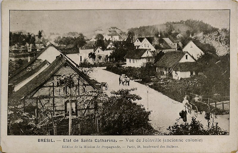 Santa Catarina - Joinville, Colônia Antiga - Cartão Postal Antigo Original