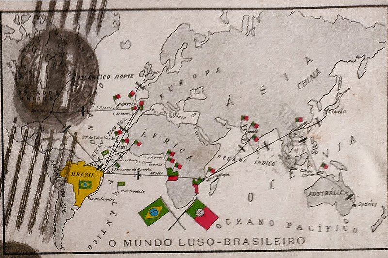 O Mundo Luso Brasileiro - História Postal - Cartão Postal Antigo, Original da época