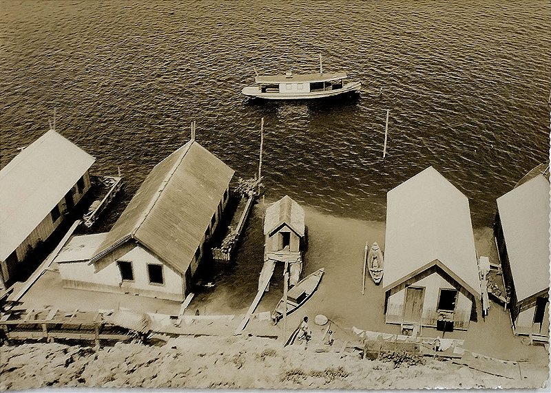 Manaus, Amazonas - Fotografia Original 1953, Casas Flutuantes, Rio Negro