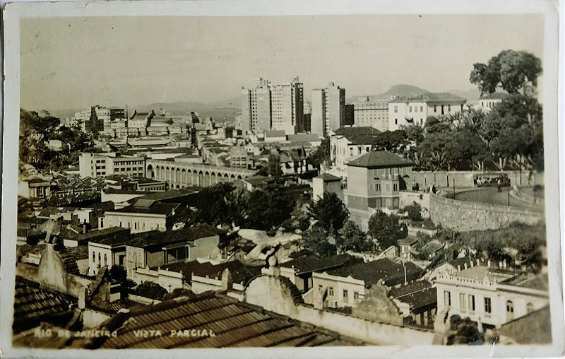 Rio de Janeiro - Vista Parcial - Cartão Postal Antigo, não Circulado
