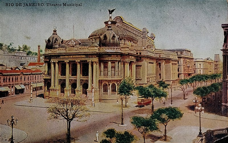 Rio de Janeiro - Teatro Municipal - Cartão Postal Antigo, Não Circulado