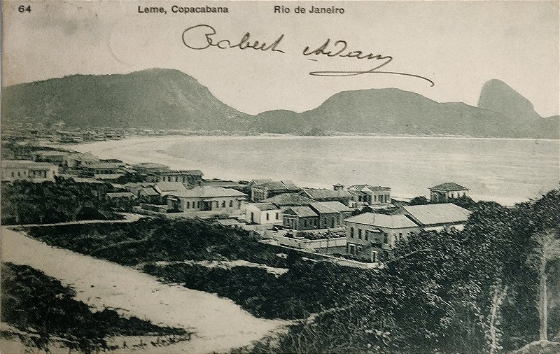 Rio de Janeiro - Leme, Copacabana - Cartão Postal Antigo, Circulado
