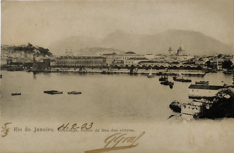 Rio de Janeiro - Alfandega - Cartão Postal Antigo, Circulado 1903
