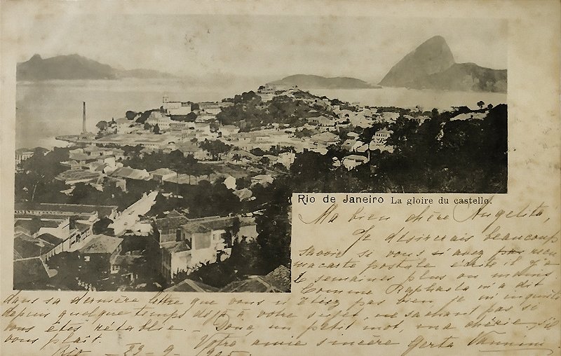 Rio de Janeiro - La Gloire du Castelo- Raro Cartão Postal Antigo, Circulado em 1905