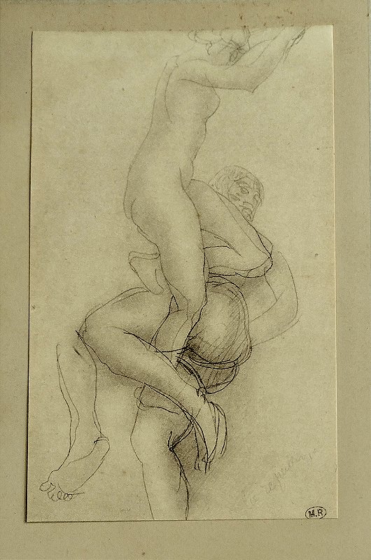 Auguste Rodin – Casal - Gravura na técnica de Heliogravura, Original de 1934, Museu Rodin