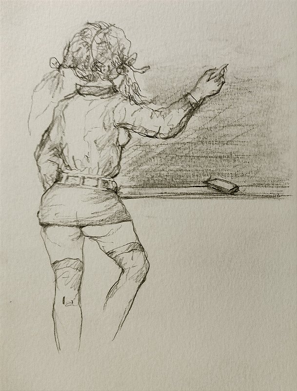 Mariette Lydis - Desenho Assinado, Grafite, Jogos de Meninas