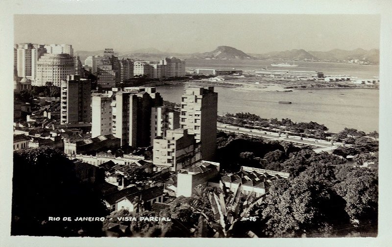Rio de Janeiro, Vista Parcial- Cartão Postal Antigo Original