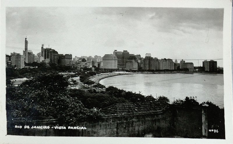 Rio de Janeiro, Vista Parcial- Cartão Postal Antigo Original, Nº 76