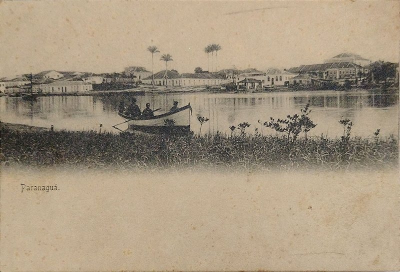Paraná - Vista de Paranaguá - Cartão Postal Antigo Original, Não Circulado