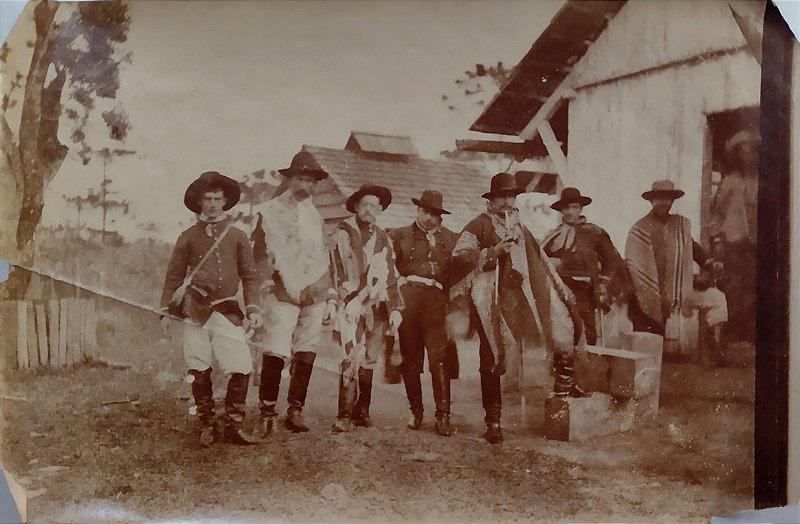 General Francisco de Paula Argolo, Lapa, Revolução Federalista ou Guerra da Degola – Fotografia Albúmen Original de 1893
