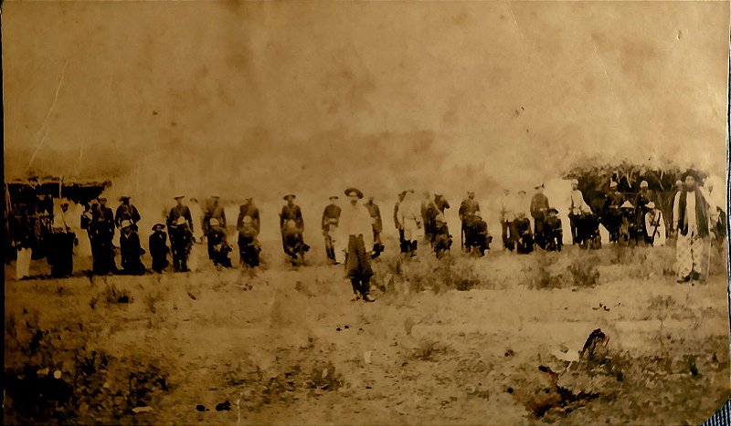 Coronel Clementino Paraná e Parte de seu Regimento na Revolução Federalista / Degola – Fotografia Original de 1893