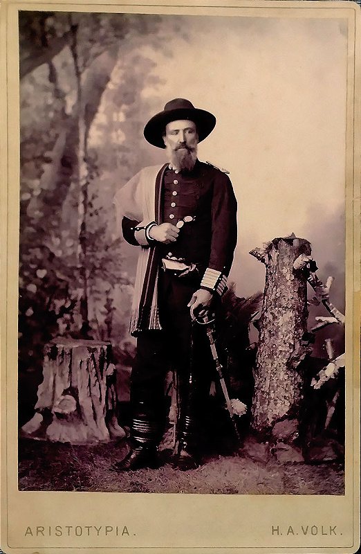 Coronel João Pacheco na Revolução Federalista / Degola – Fotografia Albúmen Original de 1893
