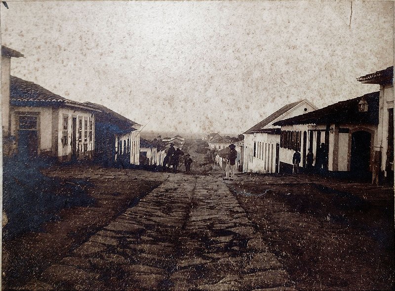 Lapa, Paraná - Vista  da Cidade durante a Revolução Federalista / Degola, Foto Albúmen Original 1893/1894