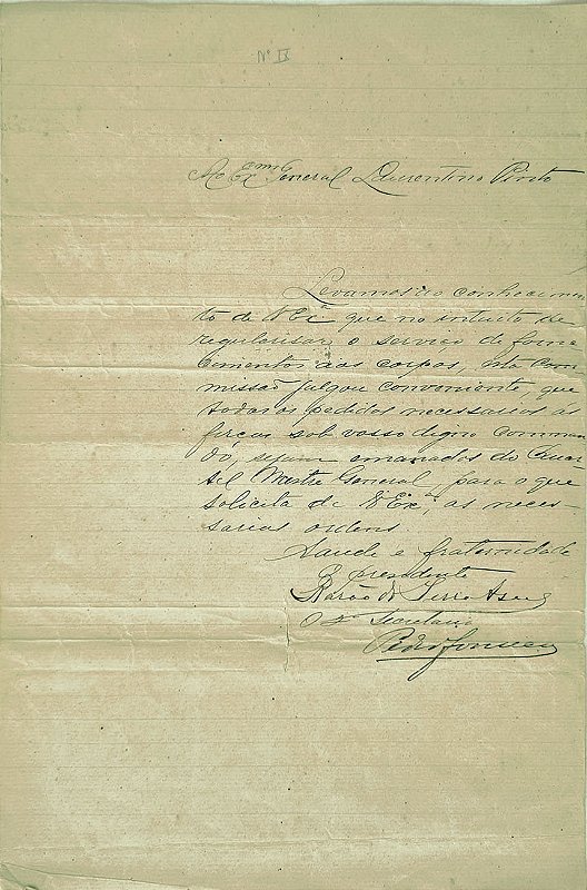 Barão do Serro Azul - Carta Escrita e Assinada de Próprio Punho, Revolução Federalista ou Guerra da Degola