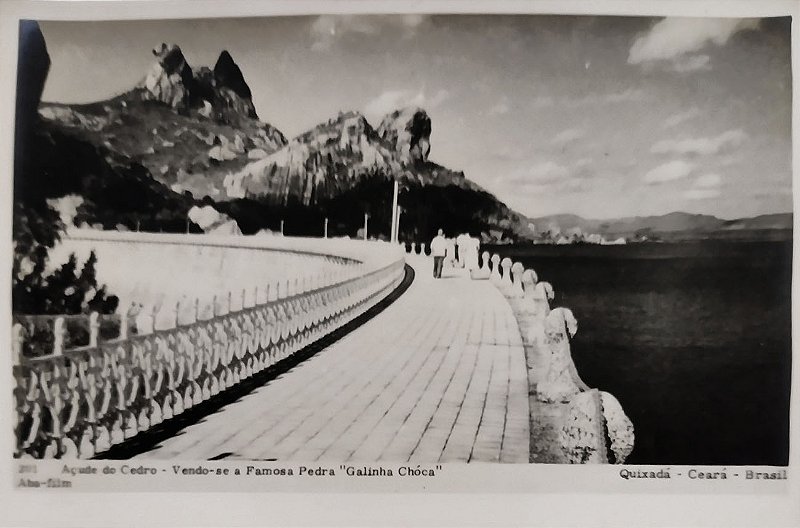 Fortaleza - Ceará - Açude do Cedro, Pedra Galinha Choca -  Foto Postal Antigo Original, Não Circulado