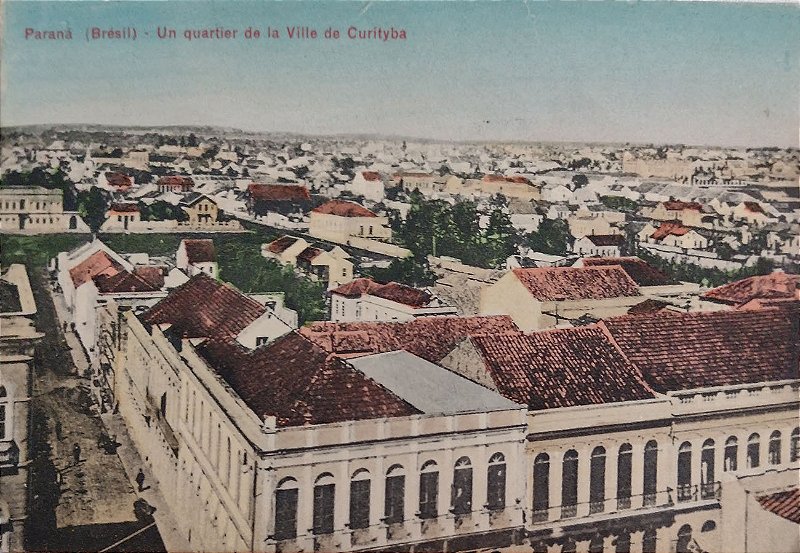 Paraná - Vista de Curitiba -  Cartão Postal Antigo Original, Não Circulado