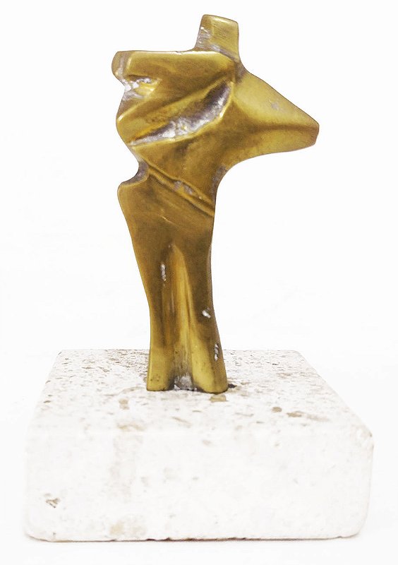 Anita Kaufmann - Escultura em Bronze , Figura Humana, Abstrato Geométrico , 1977