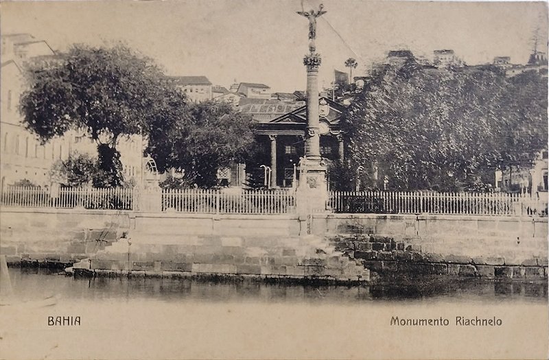 Bahia - Salvador - Cartão Postal Antigo Original, Monumento Riachuelo, Não Circulado