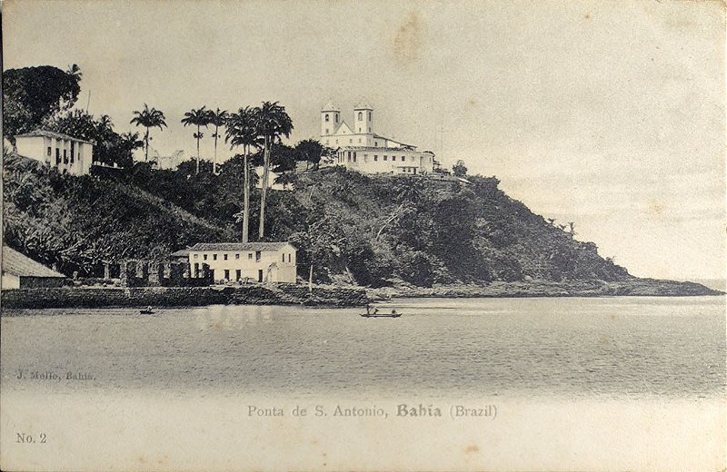 Bahia - Salvador - Cartão Postal Antigo Original, Ponta de S. Antonio, Não Circulado