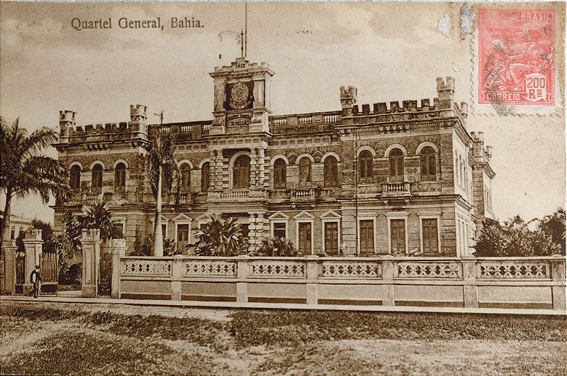 Bahia - Salvador - Cartão Postal Antigo Original, Quartel General, Circulado 1923