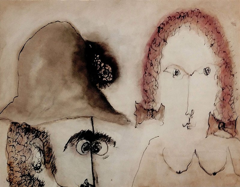 Elyseu Visconti Cavalleiro - Quadro Técnica Mista Assinado, Emoldurado