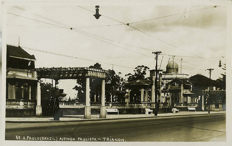 São Paulo - Av. Paulista, Trianon (J) - Postal Antigo Original, Não Circulado