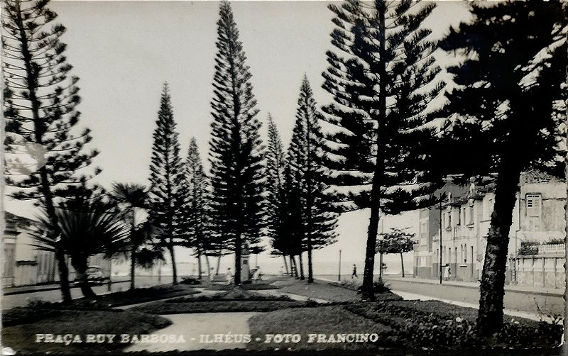 Bahia - Ilhéus - Praça Ruy Barbosa - Cartão Postal Antigo Original, Não Circulado