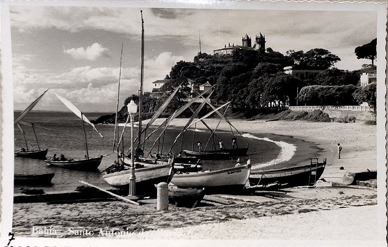 Bahia - Salvador - Santo Antonio da Barra - Cartão Postal Antigo Original, Não Circulado