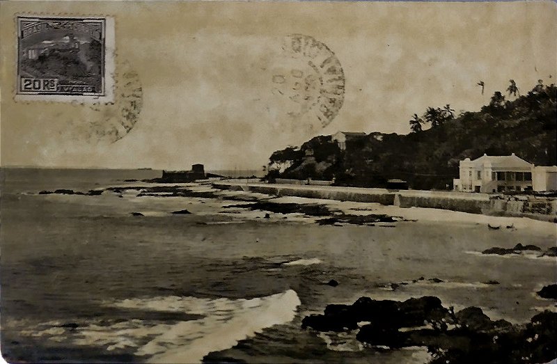 Bahia - Salvador - Barra - Cartão Postal Antigo Original, Circulado 1902