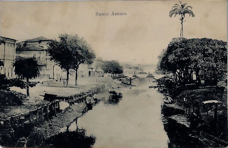 Bahia - Salvador - Santo Amaro - Cartão Postal Antigo Original, Circulado 1908